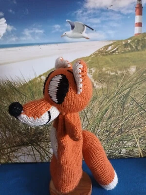 Handpuppe Fuchs - handgestrickt - ca. 27 cm groß - Bild 1 von 4
