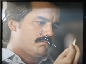 Autógrafo Wagner Moura 11x14 Foto Enmarcada Certificado PSA "Narcos - Pablo Escobar" - Imagen 1 de 2