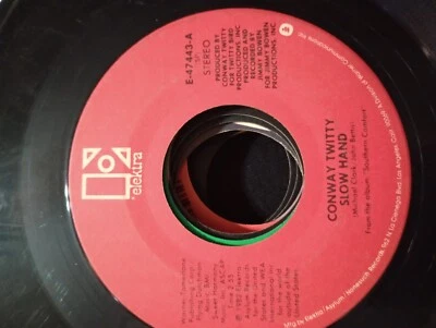Conway Twitty When Love Was Something Else/Slow Hand 45rpm Record - Image 1 of 2