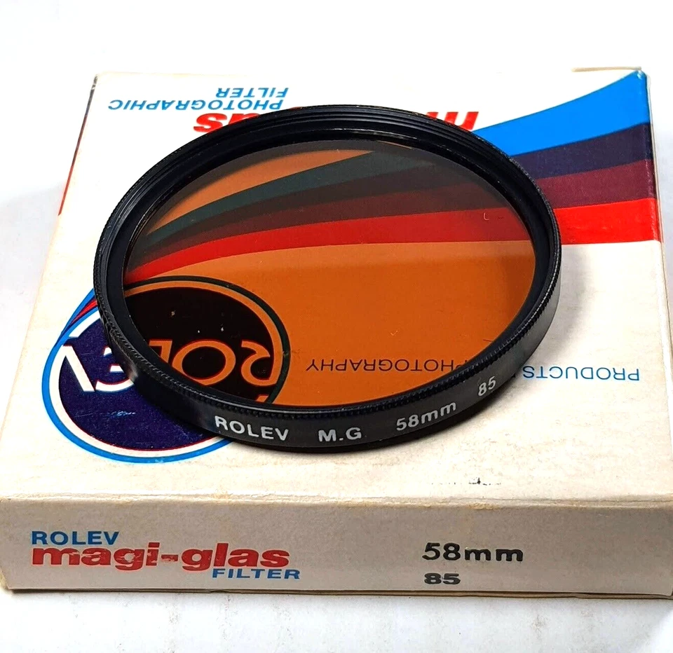 58mm 85A 85-A 85 A Color Conversion German magi Glass Lens Filter 58 mm E58 USA - Image 1 of 4