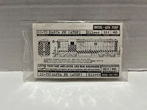 Calcomanías de colección Walthers ATSF GP-7 serie 22-75 2600 negras - Imagen 1 de 2