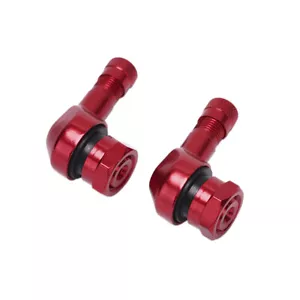 2x CNC Motorcycle 90 Degree Angle Wheel Tire Tubeless Valve Stem Aluminum ReH_hg - Picture 1 of 4