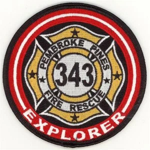 Florida Pembroke Pines Fire Rescue Explorer 343 Patch - Picture 1 of 1