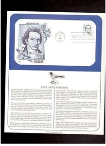 FDC Postal Commemorative Society 22 cent stamp # 1863 John James Audubon 1985  - Picture 1 of 1