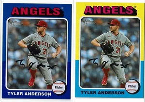 2024 Topps Heritage High Number #662 Tyler Anderson (2) Base + Blue - Angels - Picture 1 of 2
