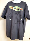 Star Wars Baby Yoda Grogu Mens Grey T Shirt Size 2XL Pre-owned