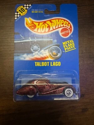 Hot Wheels Metal Flake Paint (1990) Red Talbot Lago Car #163 BRAND NEW  - Image 1 of 2