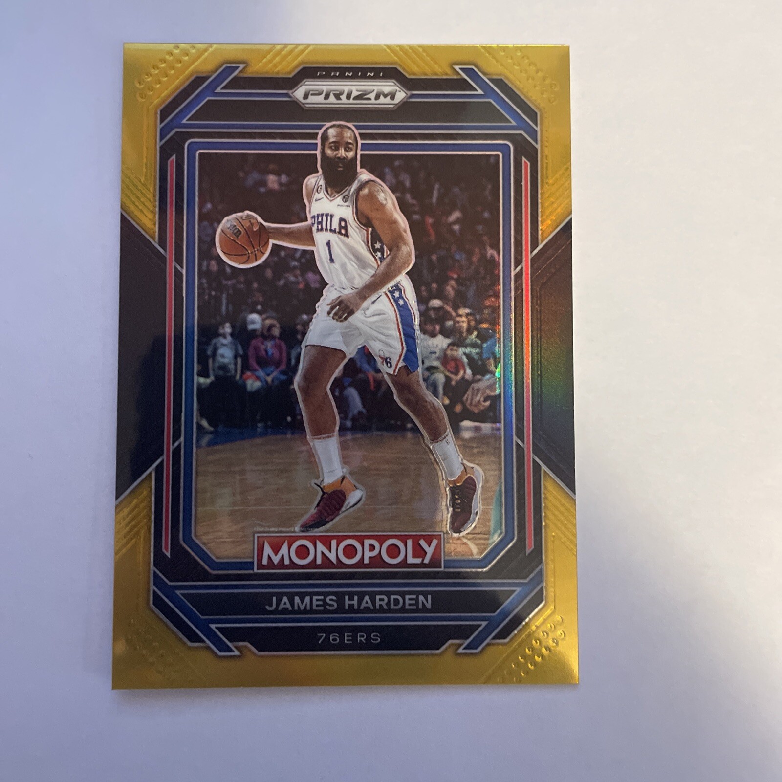 2022-23 Panini Monopoly Prizm James Harden Black Gold Prizm /5 #68 🔥🔥🔥🔥