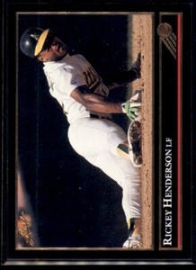 1992 Leaf BLACK GOLD Rickey Henderson Oakland Athletics #116