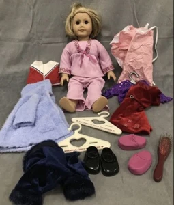 American Girl 18 inch Blonde Hair Doll Great W/ Accessories For Xmas Gift - Picture 1 of 5