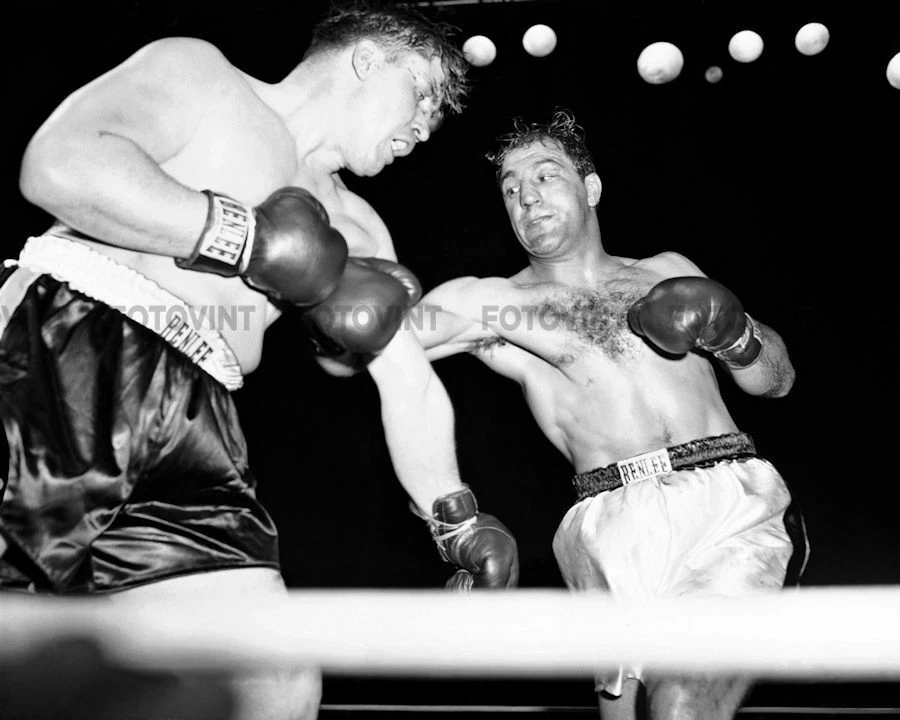 ROCKY MARCIANO Photo Picture 1955 KEZAR STADIUM vs COCKELL 8x10 11x14 16x20 (R3) - Image 1 of 1