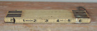 VINTAGE RODGERS 72" Extension Ruler Folding Wood Ruler Wooden MADE IN THE USA