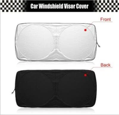 6 peças/conjunto para-brisa viseira para-brisa bloco térmico tela raio dobrável capa universal - Imagem 1 de 4