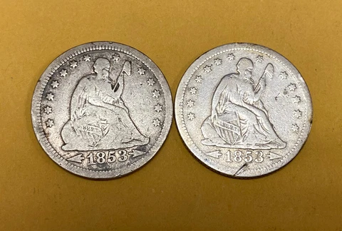 1853 & 1853-O U.S Seated Liberty Quarters**** Cover