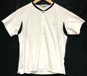 Pearl Izumi Women's Medium Cycling Jersey 1/4 Zip S/S White w/Black Accent - Picture 1 of 7
