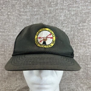 Vintage CTSD Electric Tower Constructions Patch Trucker Hat Mesh Snapback - Picture 1 of 8