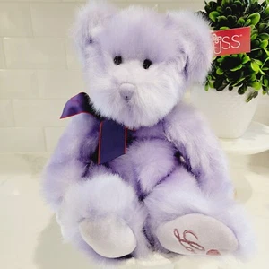 NUOVO Russ Berrie APHRODITE viola peluche morbido orsacchiotto peluche. - Foto 1 di 14