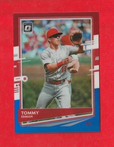2020 PANINI DONRUSS OPTIC RED WHITE & BLUE PRIZM TOMMY EDMAN #d /150 CARDINALS - Picture 1 of 2