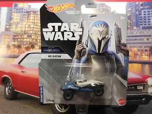 2022 Hot Wheels Star Wars BO KATAN The Mandalorian Character Cars RARE FREE SHIP - Picture 1 of 3