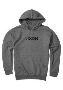 NIXON Herren Pullover Hoodie WORDMARK PULLI - Dark Heather Gray - Large - Neu mit Etikett - Bild 1 von 3