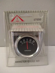 Ammeter Gauge 2-1/16" W/Light kit Under Dash Mount #17550 - Picture 1 of 2