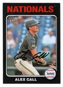 Alex Call 2024 Topps Heritage #113 Black Border SP /50 Washington Nationals - Picture 1 of 2