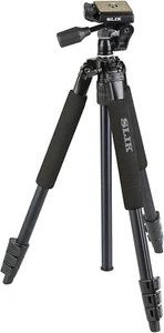 SLIK 106518 Tripod Sprint PRO II 3WAY BK N 4 Section Travel Tripod New - Picture 1 of 5