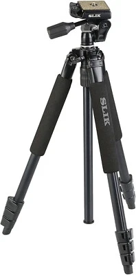 SLIK 106518 Tripod Sprint PRO II 3WAY BK N 4 Section Travel Tripod New - Image 1 of 4