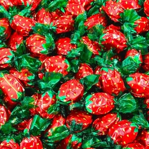 Strawberry Filled Bon Bons Hard Candy Individually Wrapped (1 Pound Bulk Candy) - Picture 1 of 4