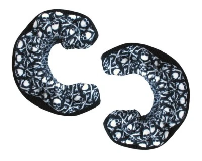 A&R Ice Hockey Figure Skate TuffTerry Blade Covers Soakers - Skulls & Crossbones