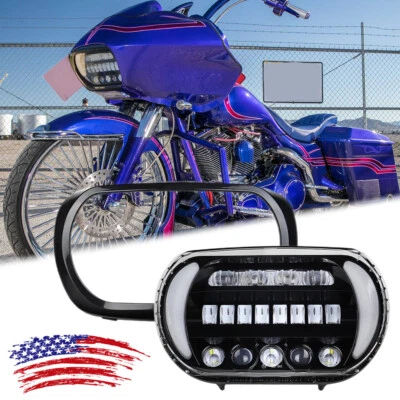 Luces de señal de giro de haz alto/bajo LED dobles para Harley Road Glide 2004-2013 Foto 1 de 4