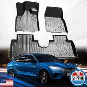 SSESS Car Floor Mats for Ford Mustang Mach-E 2021-2024 2025 Accessories,TPE A - Picture 1 of 5