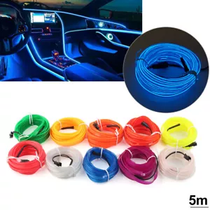 Tira de luces LED para decoración de ambiente interior de coche de 5 metros USB - Imagen 1 de 32