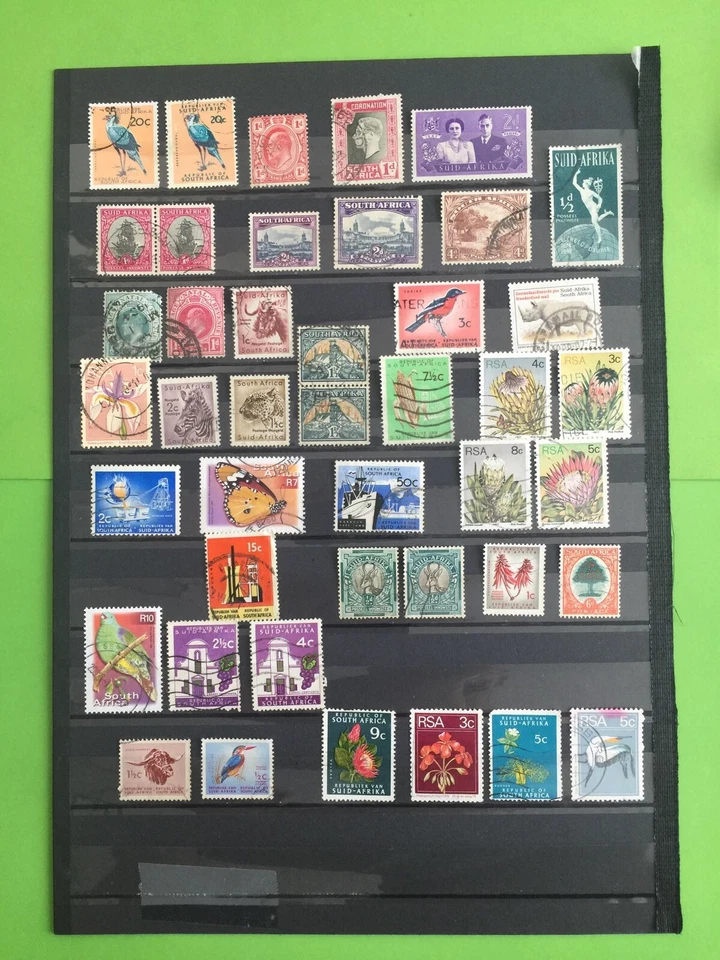 Timbres Anciens d’Afrique du Sud – Union d'Afrique du Sud -Lot Rare et Varié - Photo 1/1