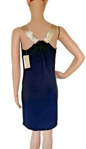 Michael Kors black dress gold chainmail straps BNWT XXS Fit UK 8 - Picture 1 of 7