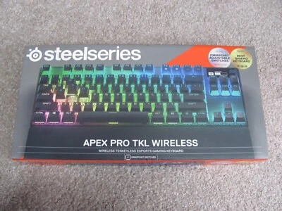 SteelSeries Apex Pro TKL Wireless Tenkeyless Esports Gaming Keyboard-Black 64865 - Image 1 of 4