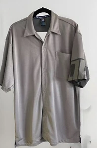 Alphanumeric A# Polo Shirt Taupe Men’s Sz XL Vintage Logo Skate Wear EUC - Picture 1 of 10