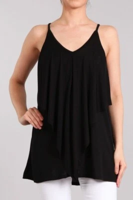 Chatoyant Layered Tank Black Medium Foto 1 de 4