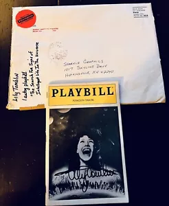 1986 Signed By Lily Tomblin Playbill “Signs of Intelligent Life in the Universe” - Picture 1 of 6