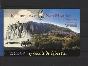 S42508 San Marino MNH 2001 17 Centuries Di Liberty Booklet