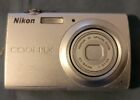 Nikon COOLPIX S203 10.0MP Digital Camera Silver Tested with Charger WORKS GREAT!