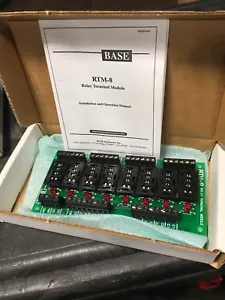 BASE ELECTRONICS RTM-8 RELAY TERMINAL MODULE **NEW** - Picture 1 of 6