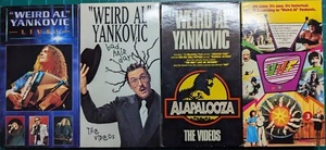 "Weird Al" Yankovic VHS Collection - UHF, Live, Bad Hair Day & Alapalooza - Picture 1 of 2