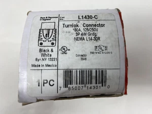Pass & Seymour L1430-C Turnlok Connector 30A 125/250V 3P 4W NEMA L14-30R - Picture 1 of 5