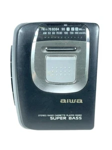aiwa HS-RS260 Portable Cassette Player Black AM/FM Radio Walkman Japan Used - Picture 1 of 21