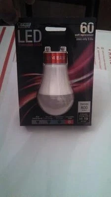  FEIT  ELECTRIC  LED  DIMMABLE  GU24  60W REPLACEMENT USES ONLY 9.9W  - Image 1 of 4