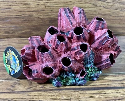 Underwater Treasures Red Barnical para acuario tanque santuario de peces  Foto 1 de 4