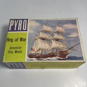 1967 Pyro Brig Of War Ship Unassembled American Ship Model B368-75 Rare HTF - Picture 1 of 7