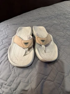 Columbia PFG Men’s Flip Flop Sandals Slides Techlite Size 8 Tan - Picture 1 of 16