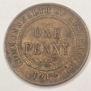 1919 Austailia One Penny Higher Grade - Picture 1 of 2